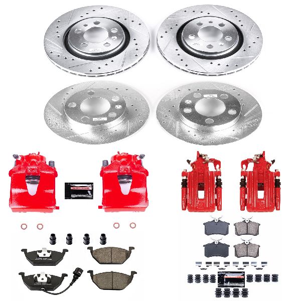 2000-2006 Volkswagen Golf Disc Brake Kit - Front and Rear (Powerstop)