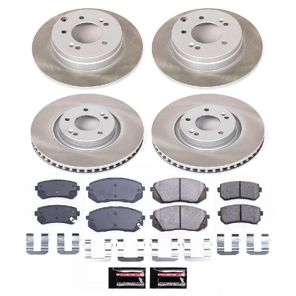 2015 Hyundai Sonata Disc Brake Kit - Front and Rear (Powerstop)