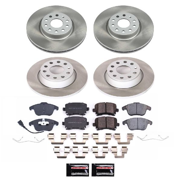 2017-2018 Volkswagen Tiguan Limited Disc Brake Kit - Front and Rear (Powerstop)
