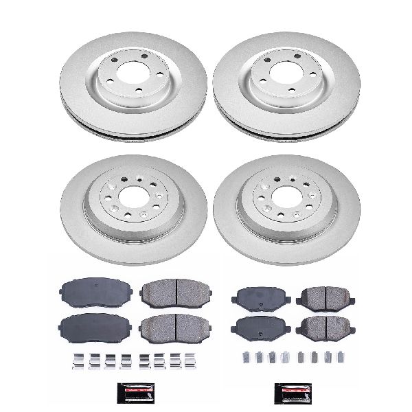 2013-2015 Lincoln MKX Disc Brake Kit - Front and Rear (Powerstop)