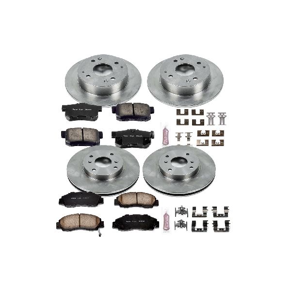 1998-1999 Acura CL Disc Brake Kit - Front and Rear (Powerstop)
