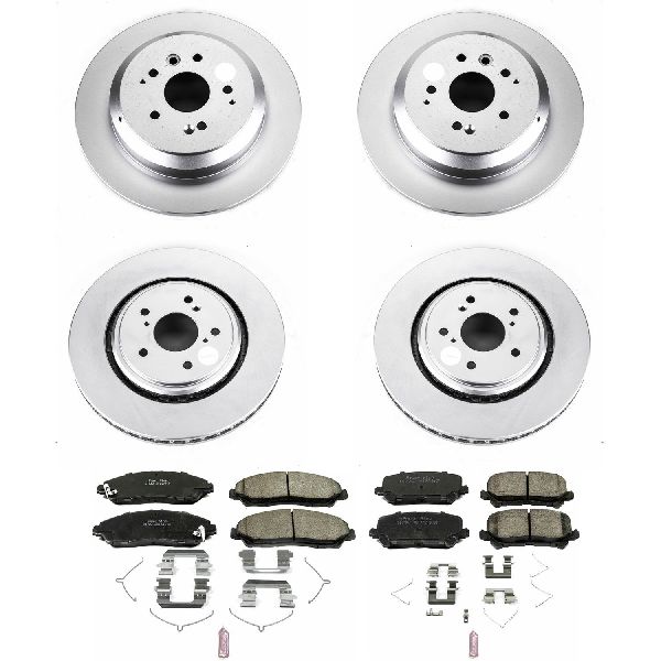 2014-2016 Acura MDX Disc Brake Kit - Front and Rear (Powerstop)