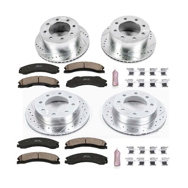2012-2019 Chevrolet Silverado 3500 HD Disc Brake Kit - Front and Rear (Powerstop)