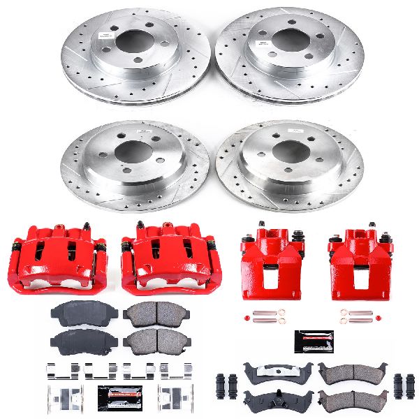 1997-2001 Mercury Mountaineer Disc Brake Kit - Front and Rear (Powerstop)