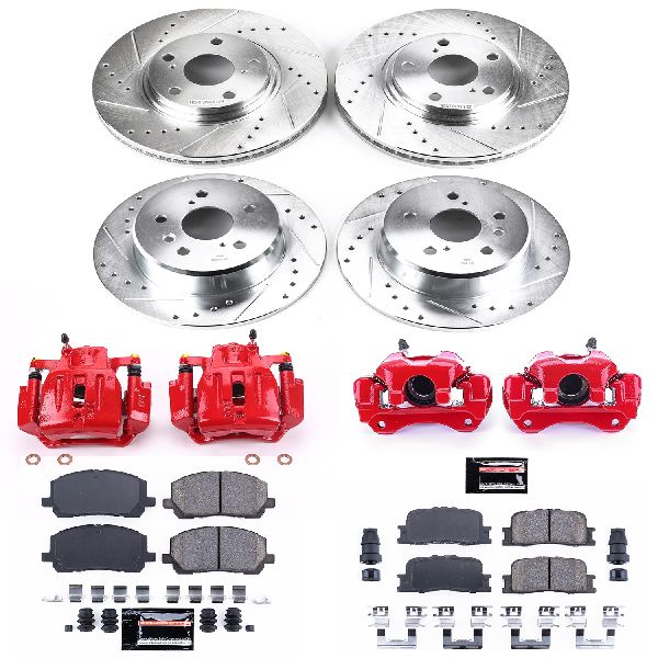 2001-2003 Toyota Highlander Disc Brake Kit - Front and Rear (Powerstop)