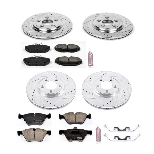 2005 Jaguar S-Type Disc Brake Kit - Front and Rear (Powerstop)