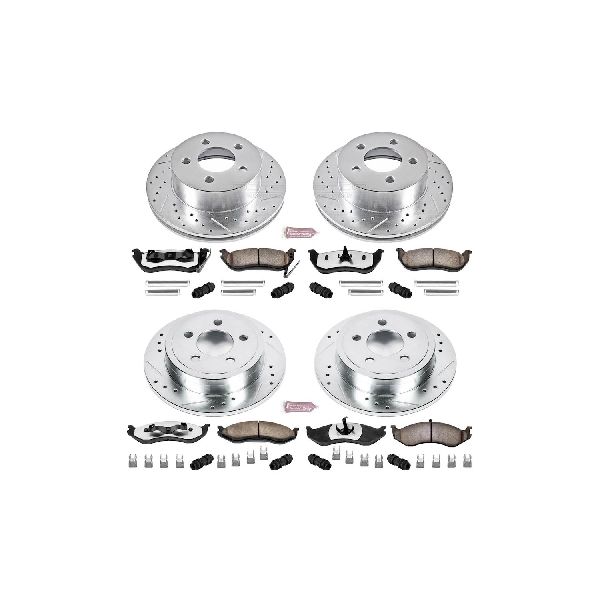 2003-2006 Jeep Wrangler Disc Brake Kit - Front and Rear (Powerstop)