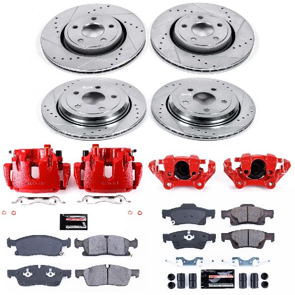 2016-2019 Jeep Grand Cherokee Disc Brake Kit - Front and Rear (Powerstop)