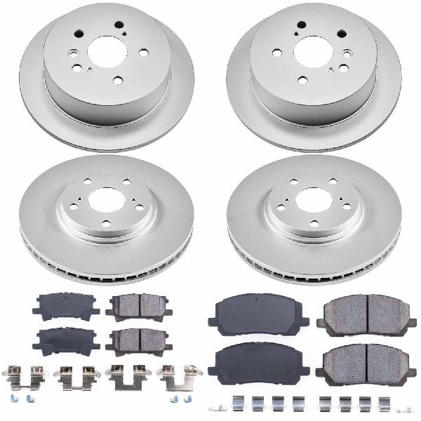 2004-2007 Toyota Highlander Disc Brake Kit - Front and Rear (Powerstop)