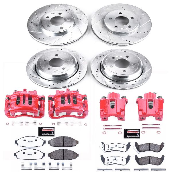 2003-2004 Mercury Marauder Disc Brake Kit - Front and Rear (Powerstop)