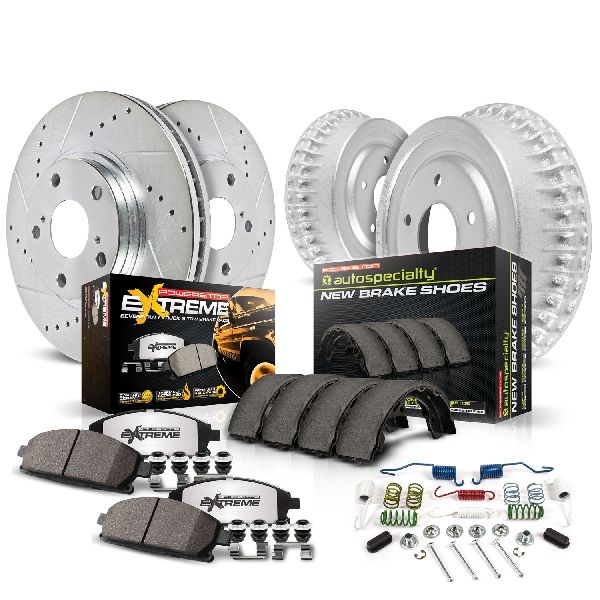 2013-2015 Honda Civic Disc Brake Pad and Rotor / Drum Brake Shoe and Dru - Front and Rear (Powerstop)