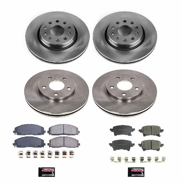 2021-2022 Jeep Wrangler Disc Brake Kit - Front and Rear (Powerstop)