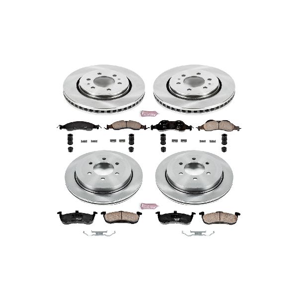 2007-2009 Lincoln Navigator Disc Brake Kit - Front and Rear (Powerstop)