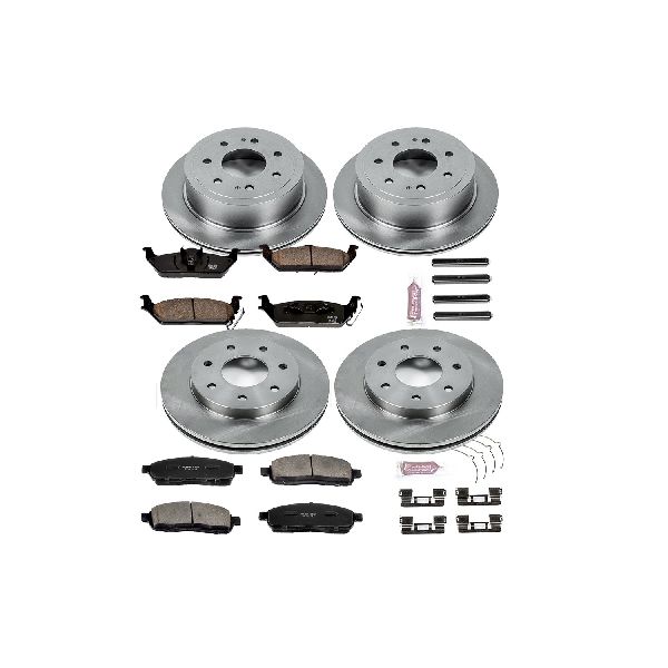 2006-2008 Lincoln Mark LT Disc Brake Kit - Front and Rear (Powerstop)