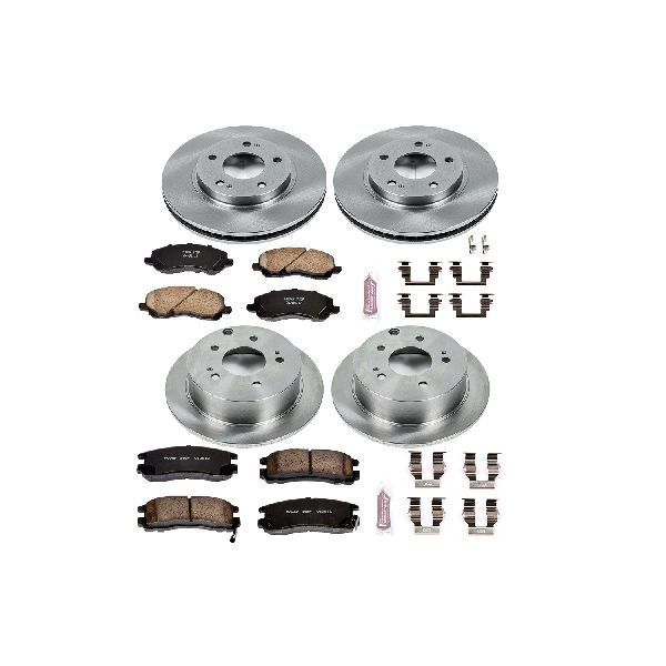 2004-2012 Mitsubishi Galant Disc Brake Kit - Front and Rear (Powerstop)
