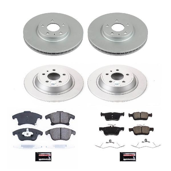 2017-2020 Ford Fusion Disc Brake Kit - Front and Rear (Powerstop)