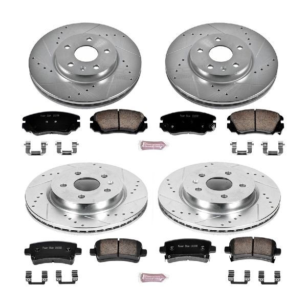 2014-2020 Chevrolet Impala Disc Brake Kit - Front and Rear (Powerstop)