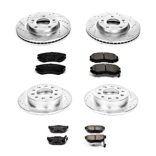 2003-2008 Hyundai Tiburon Disc Brake Kit - Front and Rear (Powerstop)