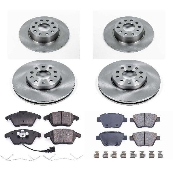 2010-2014 Volkswagen Jetta Disc Brake Kit - Front and Rear (Powerstop)