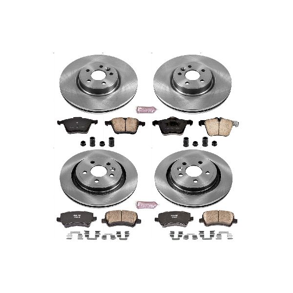 2007-2014 Volvo S80 Disc Brake Kit - Front and Rear (Powerstop)