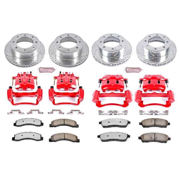 2000-2005 Ford Excursion Disc Brake Kit - Front and Rear (Powerstop)