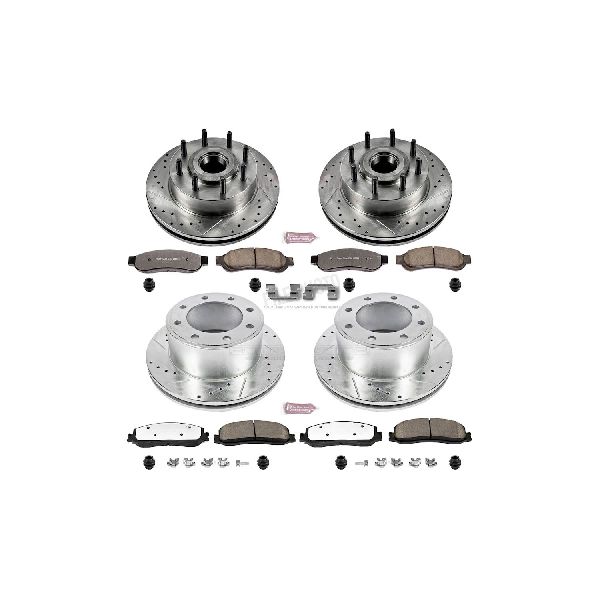 2012 Ford F-350 Super Duty Disc Brake Kit - Front and Rear (Powerstop)