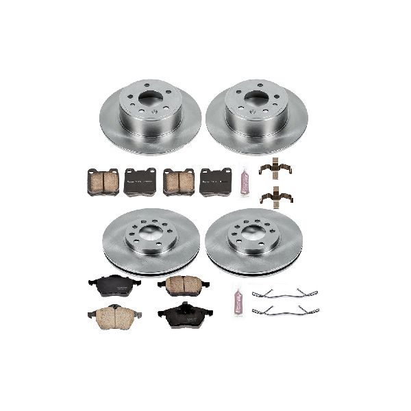 1997-1998 Saab 900 Disc Brake Kit - Front and Rear (Powerstop)