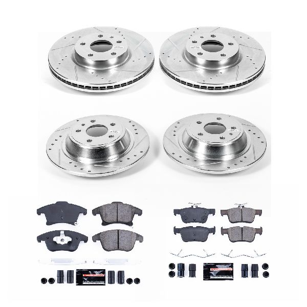 2013-2016 Lincoln MKZ Disc Brake Kit - Front and Rear (Powerstop)