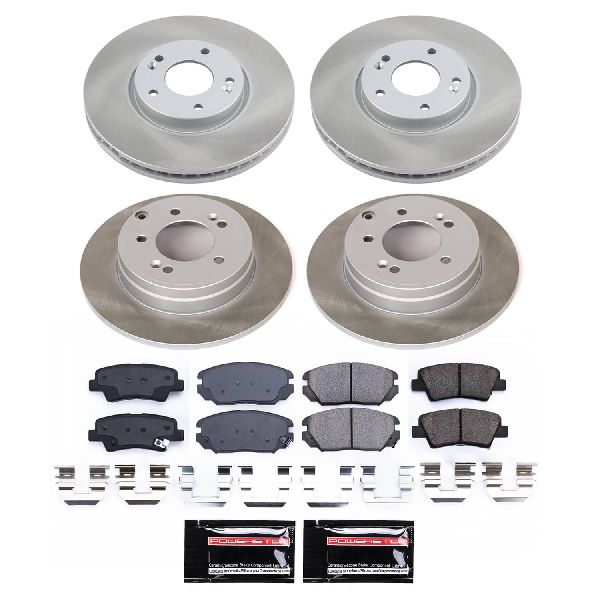 2009-2010 Hyundai Sonata Disc Brake Kit - Front and Rear (Powerstop)