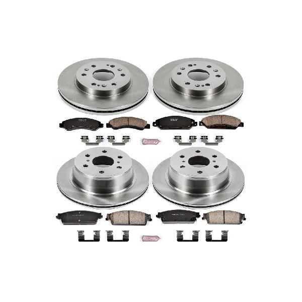 2007-2008 Chevrolet Avalanche Disc Brake Kit - Front and Rear (Powerstop)