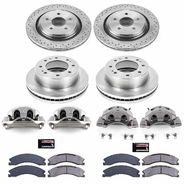 2015-2019 GMC Sierra 2500 HD Disc Brake Kit - Front and Rear (Powerstop)