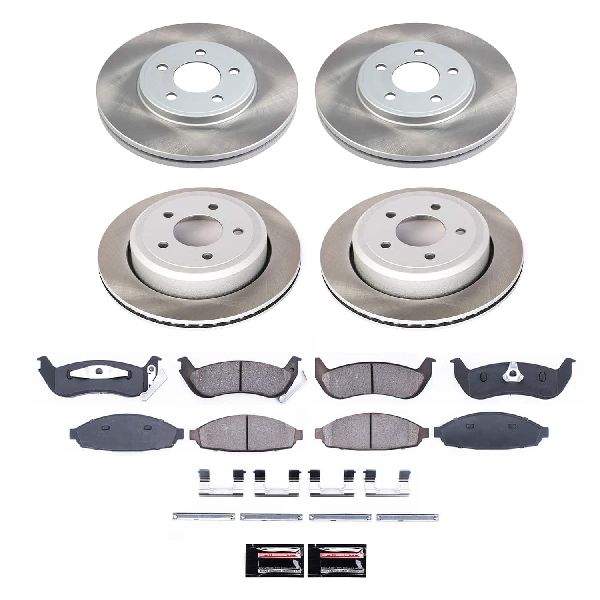 2003-2004 Mercury Marauder Disc Brake Kit - Front and Rear (Powerstop)
