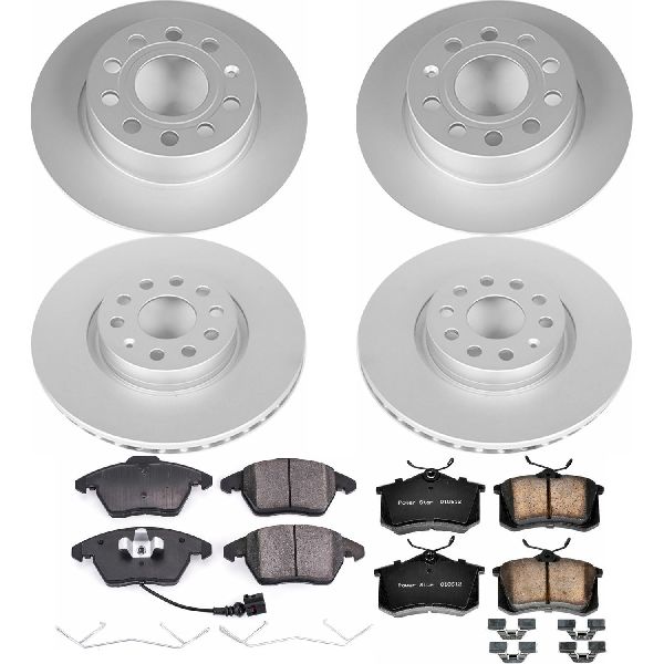 2013-2018 Volkswagen Jetta Disc Brake Kit - Front and Rear (Powerstop)