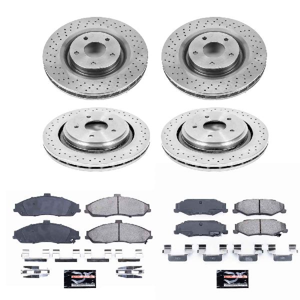 2006-2009 Cadillac XLR Disc Brake Kit - Front and Rear (Powerstop)