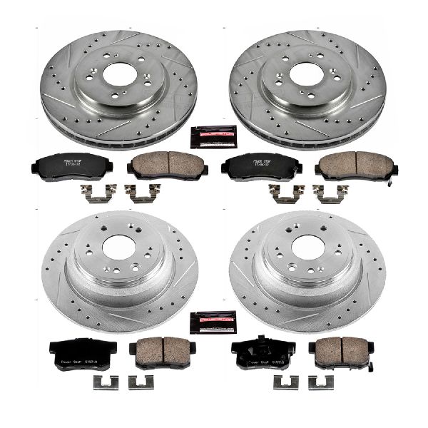 2012 Honda Crosstour Disc Brake Kit - Front and Rear (Powerstop)
