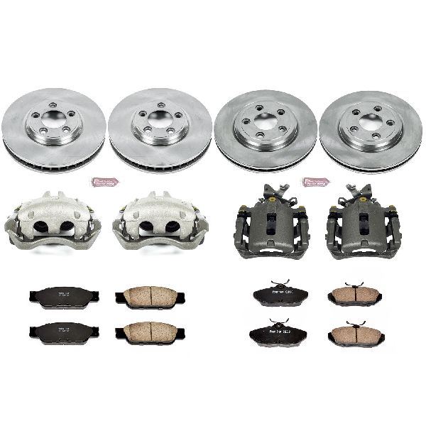 2000-2002 Jaguar S-Type Disc Brake Kit - Front and Rear (Powerstop)