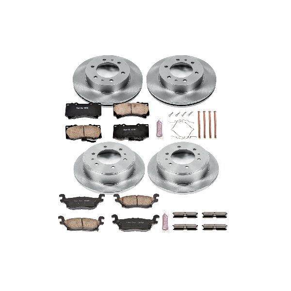 2009-2010 Hummer H3T Disc Brake Kit - Front and Rear (Powerstop)