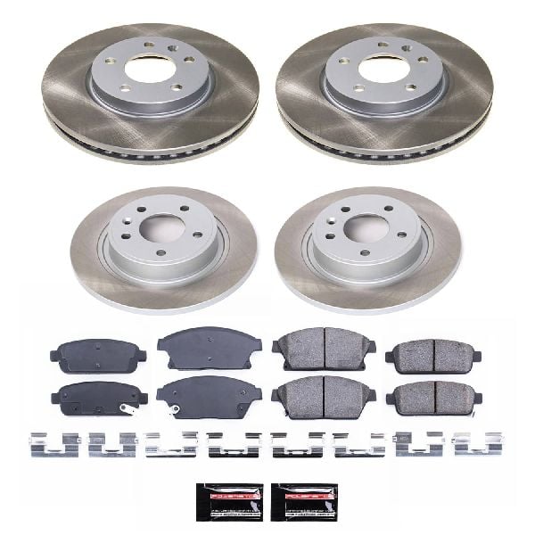 2011-2015 Chevrolet Volt Disc Brake Kit - Front and Rear (Powerstop)