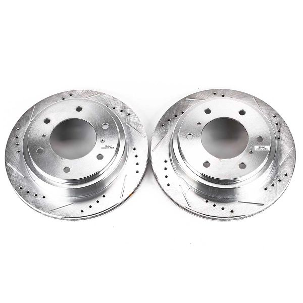 2000-2006 Mitsubishi Montero Disc Brake Rotor Set - Rear (Powerstop)