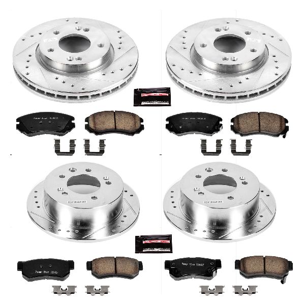 2007-2010 Hyundai Elantra Disc Brake Kit - Front and Rear (Powerstop)