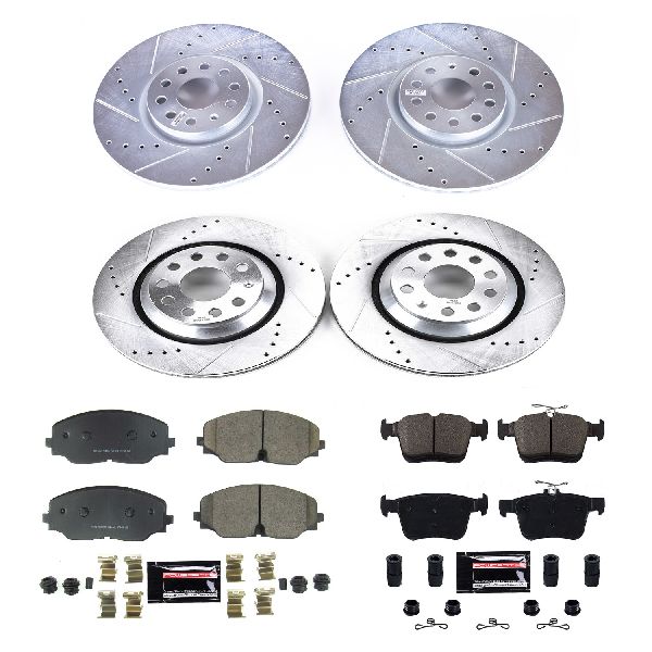 2018-2020 Volkswagen Atlas Disc Brake Kit - Front and Rear (Powerstop)