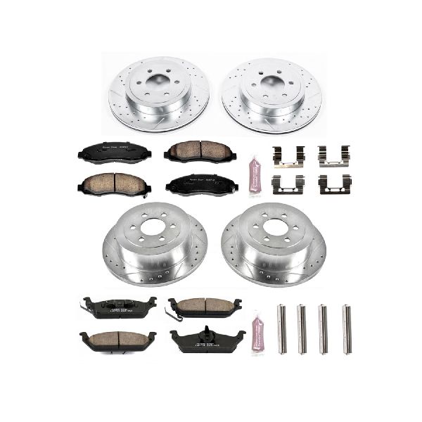 2003-2004 Dodge Dakota Disc Brake Kit - Front and Rear (Powerstop)