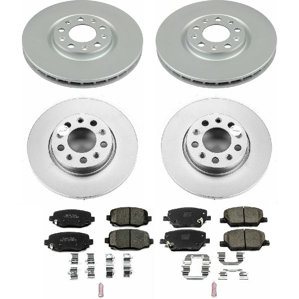 2016-2020 Fiat 500X Disc Brake Kit - Front and Rear (Powerstop)