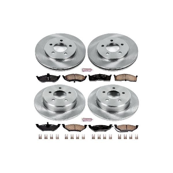 1997-2000 Dodge Grand Caravan Disc Brake Kit - Front and Rear (Powerstop)