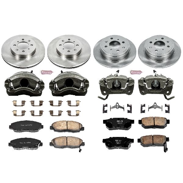 1999-2000 Honda Civic Disc Brake Kit - Front and Rear (Powerstop)