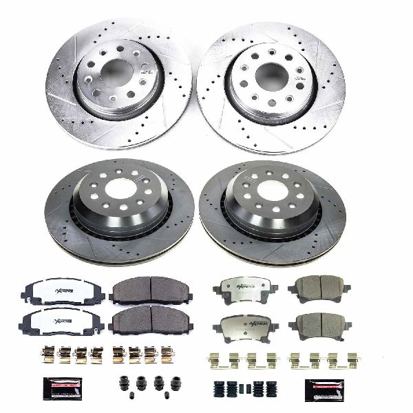 2021-2022 Jeep Wrangler Disc Brake Kit - Front and Rear (Powerstop)