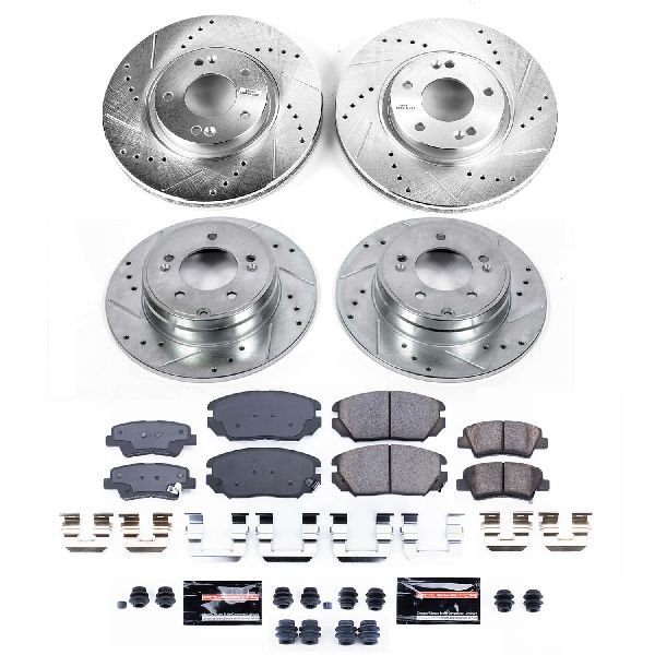 2009-2010 Hyundai Sonata Disc Brake Kit - Front and Rear (Powerstop)