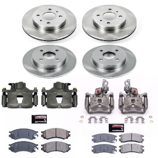 1996-1998 Saturn SL1 Disc Brake Kit - Front and Rear (Powerstop)