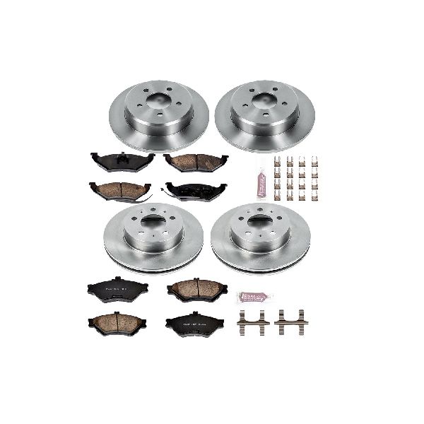 1995 Lincoln Town Car Disc Brake Kit - Front and Rear (Powerstop)