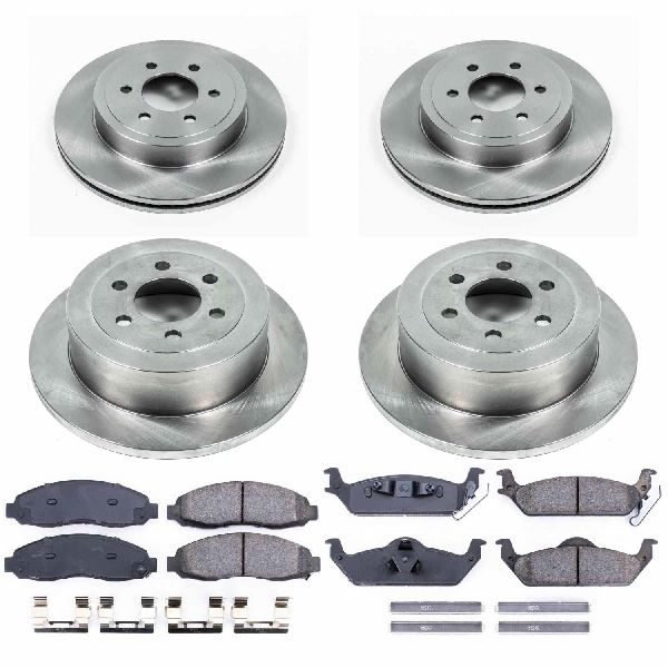 2003-2004 Dodge Dakota Disc Brake Kit - Front and Rear (Powerstop)
